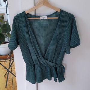 Flirty peplum top